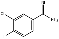 3-CHLORO-4-FLUORO-BENZAMIDINE Structure