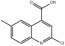 2-CHLORO-6-METHYL-QUINOLINE-4-CARBOXYLIC ACID Structure