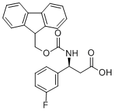 FMOC-(S)-3-AMINO-3-(3-FLUORO-PHENYL)-PROPIONIC ACID Structure