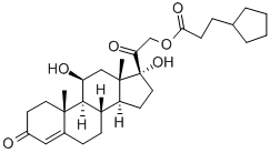 HYDROCORTISONE CYPIONATE (200 MG) Structure