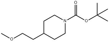 tert-butyl 4-(2-Methoxyethyl)piperidine-1-carboxylate Structure