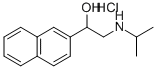 2-ISOPROPYLAMINO-1-(2-NAPHTHYL)ETHANOL HYDROCHLORIDE Structure