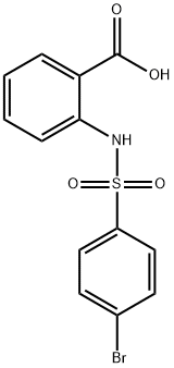 2-(((4-bromophenyl)sulfonyl)amino)-benzoicaci Structure