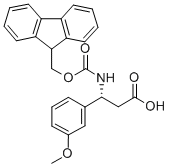 FMOC-(R)-3-AMINO-3-(3-METHOXY-PHENYL)-PROPIONIC ACID Structure