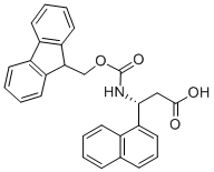 FMOC-(R)-3-AMINO-3-(1-NAPHTHYL)-PROPIONIC ACID Structure