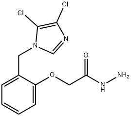 2-[2-[(4,5-DICHLORO-1H-IMIDAZOL-1-YL)METHYL]PHENOXY]ETHANOHYDRAZIDE Structure