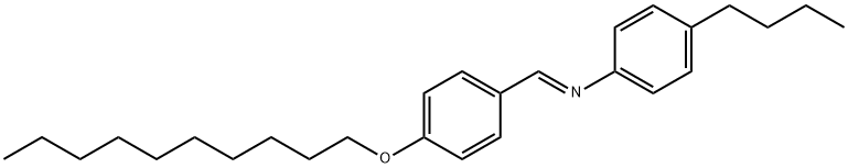 P-DECYLOXYBENZYLIDENE-P-BUTYLANILINE Structure