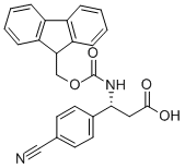 FMOC-(R)-3-AMINO-3-(4-CYANO-PHENYL)-PROPIONIC ACID Structure