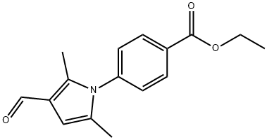 4-(3-FORMYL-2,5-DIMETHYL-PYRROL-1-YL)-BENZOIC ACID ETHYL ESTER Structure