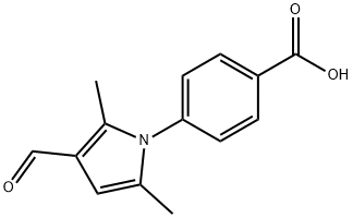 4-(3-FORMYL-2,5-DIMETHYL-1H-PYRROL-1-YL)BENZENECARBOXYLIC ACID Structure