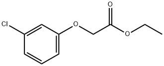 (3-CHLOROPHENOXY) ACETIC ACID ETHYL ESTER Structure