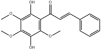 3',6'-DIHYDROXY-2',4',5'-TRIMETHOXYCHALCONE Structure