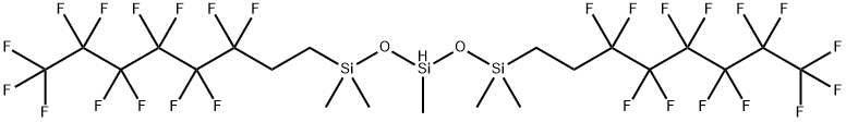 BIS((TRIDECAFLUORO-1,1,2,2-TETRAHYDROOCTYL)DIMETHYLSILOXY)METHYLSILANE Structure