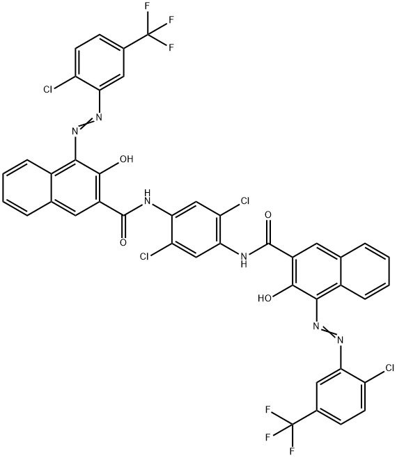 52238-92-3 N,N'-(2,5-dichloro-1,4-phenylene)bis[4-[[2-chloro-5-(trifluoromethyl)phenyl]azo]-3-hydroxynaphthalene-2-carboxamide]