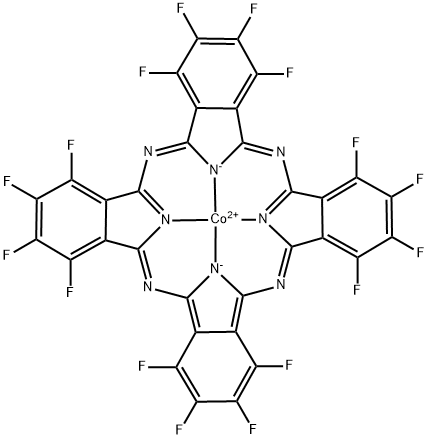 Cobalt(II) 1,2,3,4,8,9,10,11,15,16,17,18,22,23,24,25-hexadecafluoro-29H,31H-phthalocyanine Structure