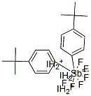 antimony: diphenyliodanium: hexafluoride Structure