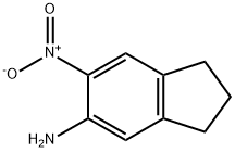 6-NITRO-2,3-DIHYDRO-1H-INDEN-5-YLAMINE Structure