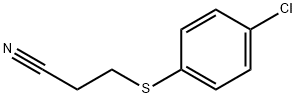 3-[(4-CHLOROPHENYL)THIO]PROPANENITRILE Structure