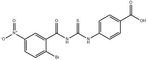 4-[[[(2-BROMO-5-NITROBENZOYL)AMINO]THIOXOMETHYL]AMINO]-BENZOIC ACID Structure