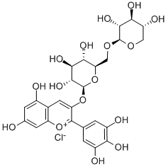 DELPHINIDIN-3-O-SAMBUBIOSIDE CHLORIDE Structure