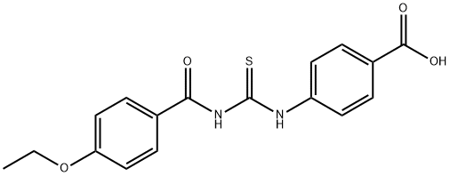 4-[[[(4-ETHOXYBENZOYL)AMINO]THIOXOMETHYL]AMINO]-BENZOIC ACID Structure