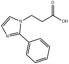 3-(2-PHENYL-IMIDAZOL-1-YL)-PROPIONIC ACID Structure