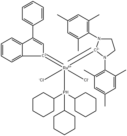 536724-67-1 Tricyclohexylphosphine[3-phenyl-1H-inden-1-ylidene][1,3-bis(2,4,6-triMethylphenyl)-4,5-dihydroiMidazol-2-ylidene]rutheniuM(II)