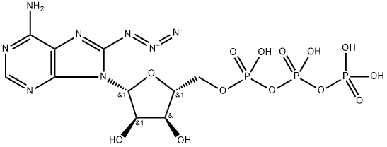 8-AZIDOADENOSINE 5'-TRIPHOSPHATE, SODIUM SALT Structure