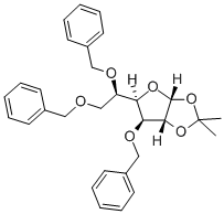 1,2-O-ISOPROPYLIDENE-3,5,6-TRI-O-BENZYL-ALPHA-D-GLUCOFURANOSE Structure