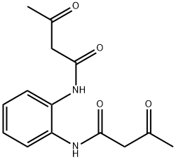 BUTANAMIDE, N,N'-1,2-PHENYLENEBIS[3-OXO- Structure