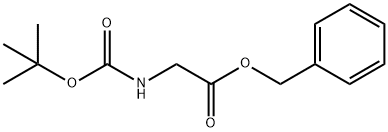 TERT-BUTOXYCARBONYLAMINO-ACETIC ACID BENZYL ESTER Structure