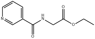 (PYRIDINE-3-CARBONYL)-AMINO-ACETIC ACID ETHYL ESTER Structure