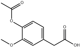 4-ACETOXY-3-METHOXYPHENYL ACETIC ACID Structure