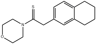 1-morpholin-4-yl-2-tetralin-2-yl-ethanethione Structure