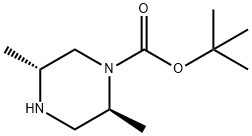 (2S,5R)-2,5-DIMETHYL-PIPERAZINE-1-CARBOXYLIC ACID TERT-BUTYL ESTER Structure