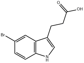 3-(5-BROMO-1H-INDOL-3-YL)-PROPIONIC ACID Structure