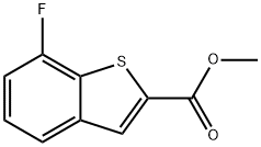 7-FLUORO-BENZO[B]THIOPHENE-2-CARBOXYLIC ACID METHYL ESTER Structure