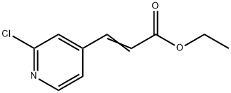 3-(2-CHLORO-PYRIDIN-4-YL)-ACRYLIC ACID ETHYL ESTER Structure