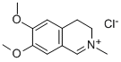 3,4-dihydro-6,7-dimethoxy-2-methylisoquinolinium chloride  Structure