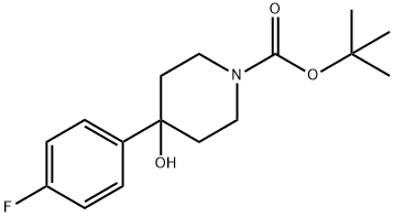 1-N-BOC-4-(4-FLUOROPHENYL)-4-HYDROXYPIPERIDINE Structure