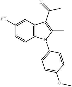 1-[5-HYDROXY-1-(4-METHOXY-PHENYL)-2-METHYL-1H-INDOL-3-YL]-ETHANONE Structure