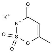 Acesulfame potassium Structure