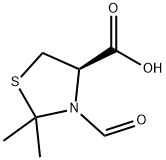 (R)-2,2-DIMETHYL-3-FORMYL 4-THIAZOLIDINECARBOXYLIC ACID Structure