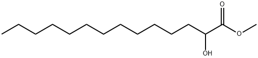 DL-ALPHA-HYDROXYMYRISTIC ACID METHYL ESTER Structure