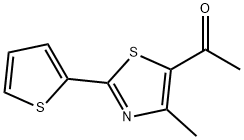 1-[4-METHYL-2-(2-THIENYL)-1,3-THIAZOL-5-YL]-1-ETHANONE Structure