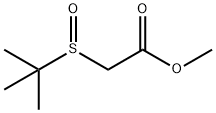 METHYL TERT-BUTYLSULFINYLACETATE Structure