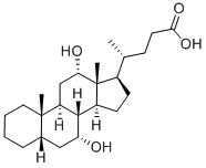 5-BETA-CHOLANIC ACID-7-ALPHA, 12-ALPHA-DIOL Structure