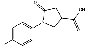 1-(4-FLUORO-PHENYL)-5-OXO-PYRROLIDINE-3-CARBOXYLIC ACID Structure