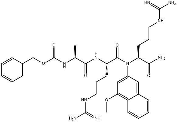 Z-ALA-ARG-ARG-4M-BETANA ACETATE SALT Structure