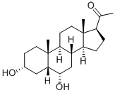 5-BETA-PREGNAN-3-ALPHA, 6-ALPHA-DIOL-20-ONE Structure